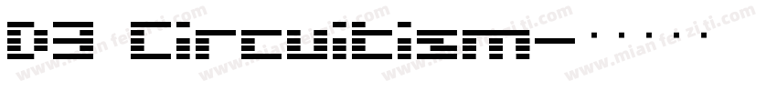 D3 Circuitism字体转换